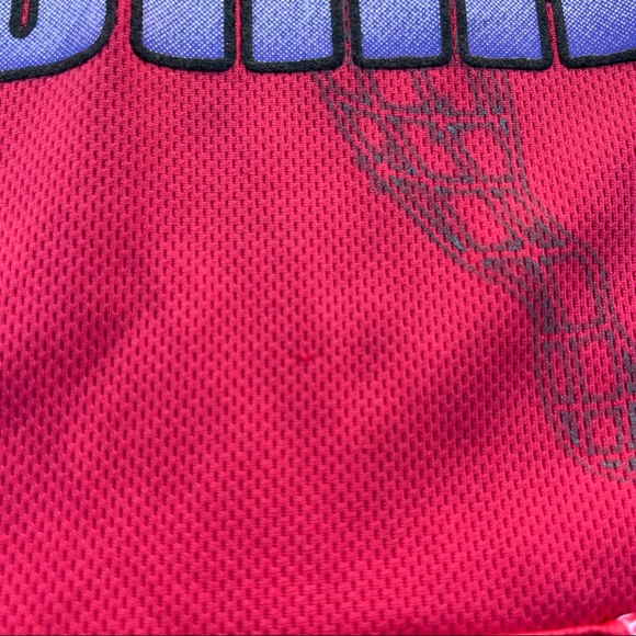 Puma Girls Red/Coral Small Dry Fit Logo Hoodie Short Sleeve - Picture 8 of 15